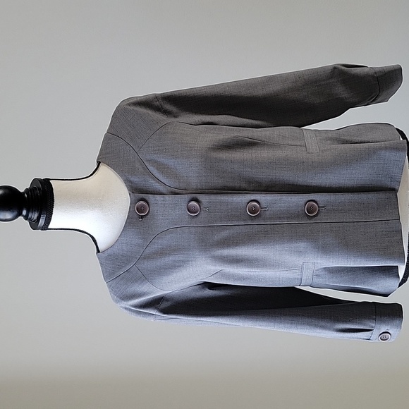 Theory Peplum Wool Blend Lined Women Size 12 Button Closure Blazer Jacket - Picture 1 of 14